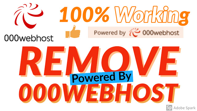 How to remove 000webhost watermark for free | Remove 000webhost Branding | 100% Working 2020